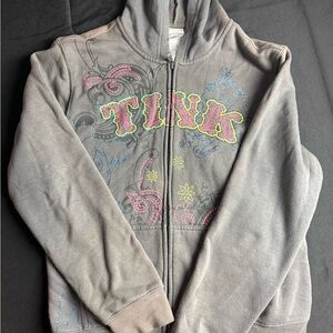 Vintage Y2K Disney Gray TINK Kids Hoodie